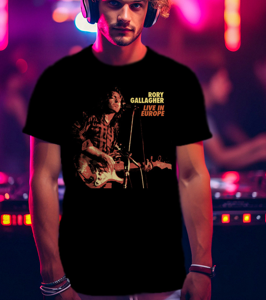 Rory Gallagher Live In Europe T-Shirt