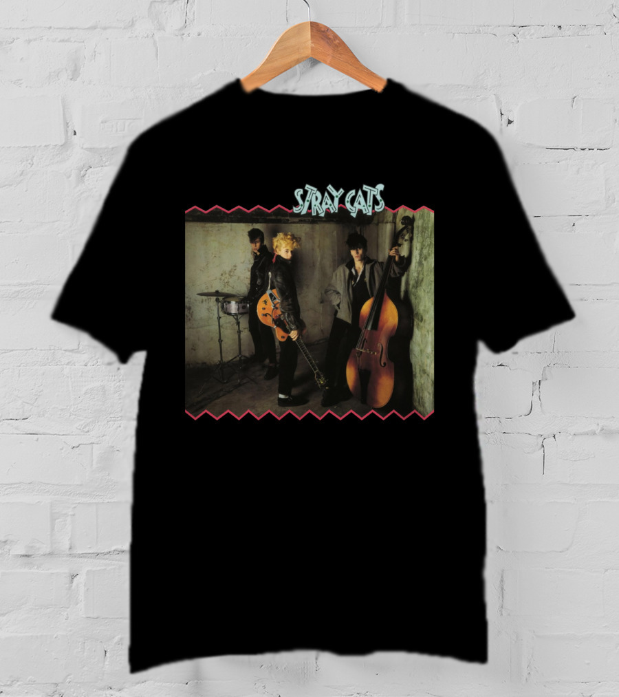 Stray Cats Rockabilly Trio With Instruments T-Shirt