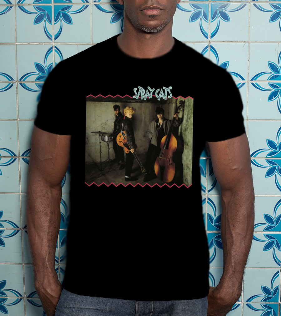 Stray Cats Rockabilly Trio With Instruments T-Shirt