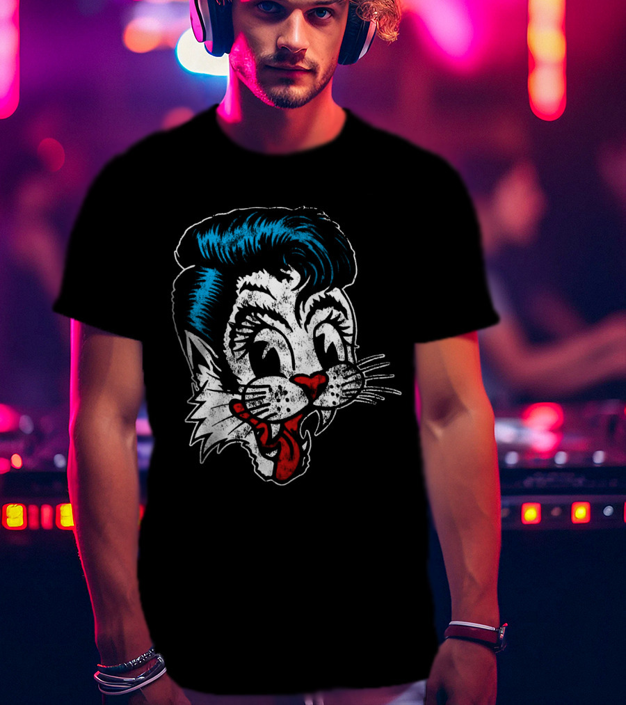 Rockabilly Cat T-Shirt