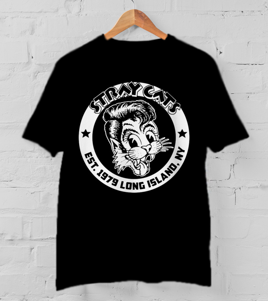 Stray Cats Est. 1979 Long Island Ny Retro T-Shirt