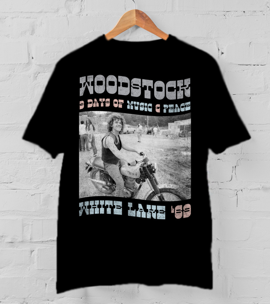 Woodstock 3 Days Of Music & Peace White Lake '69 T-Shirt