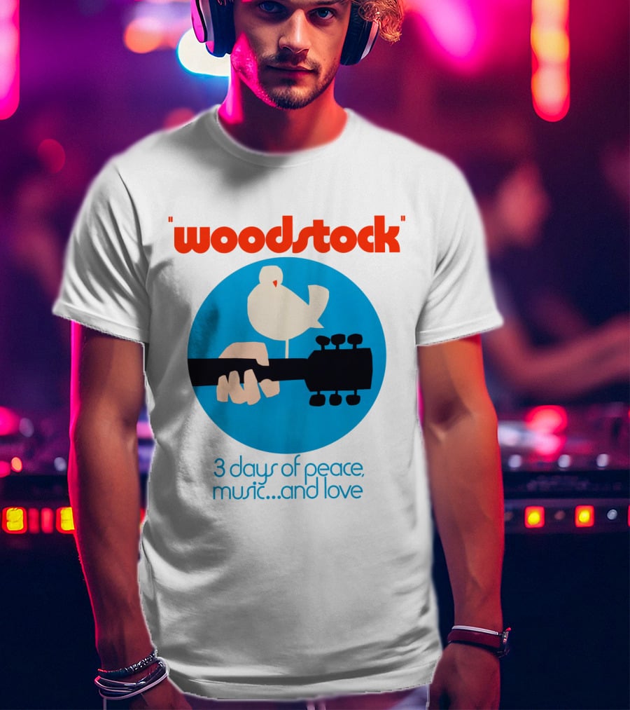 Woodstock 3 Days Of Peace Music And Love T-Shirt