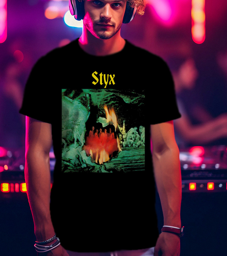 Styx Band Album Cover Artwork Flame T-Shirt