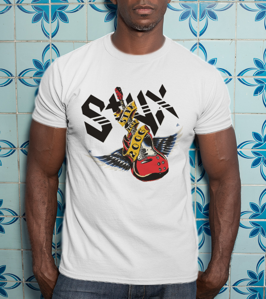 Styx Tour 2006 Winged Guitar T-Shirt