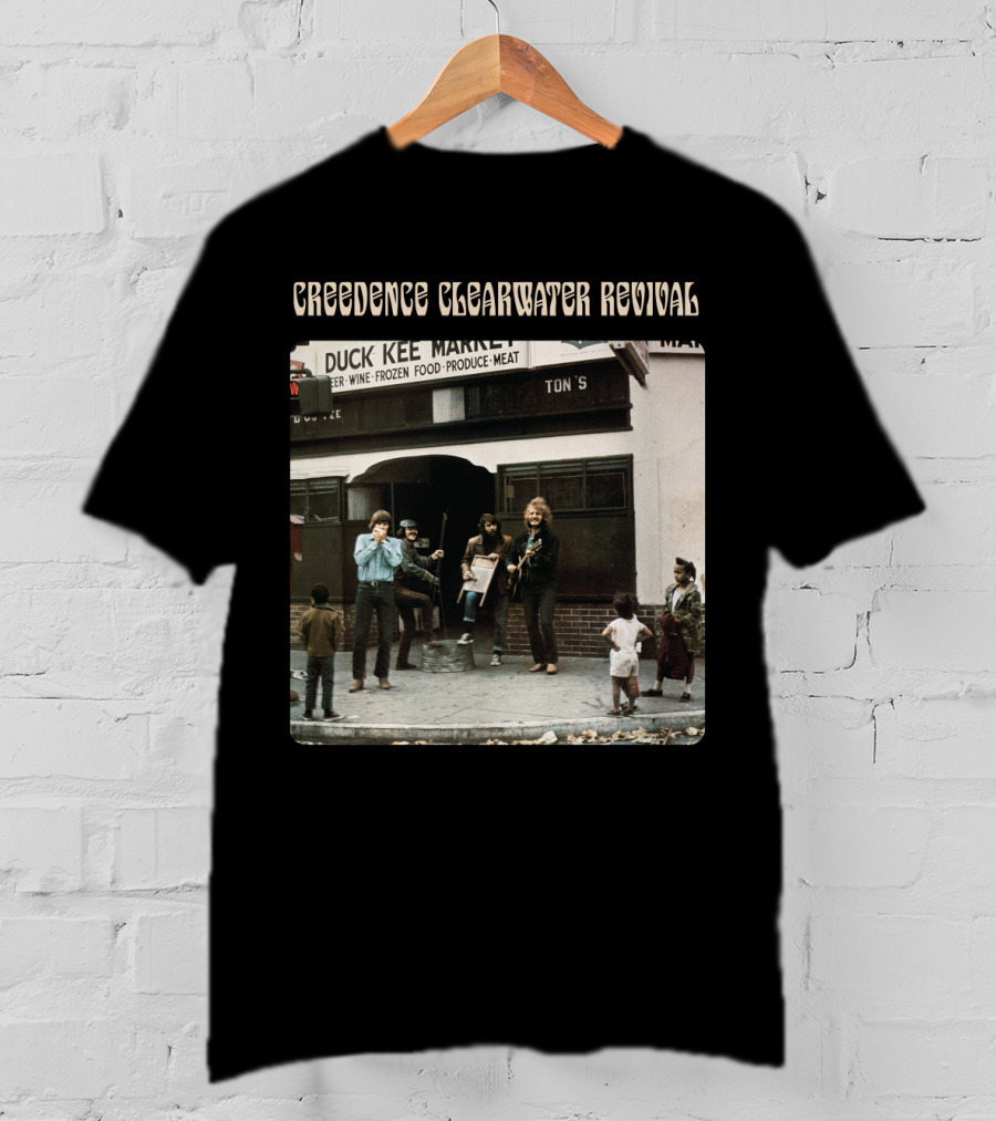 Creedence Clearwater Revival Street Performance Scene At Duck Kee Market T-Shirt