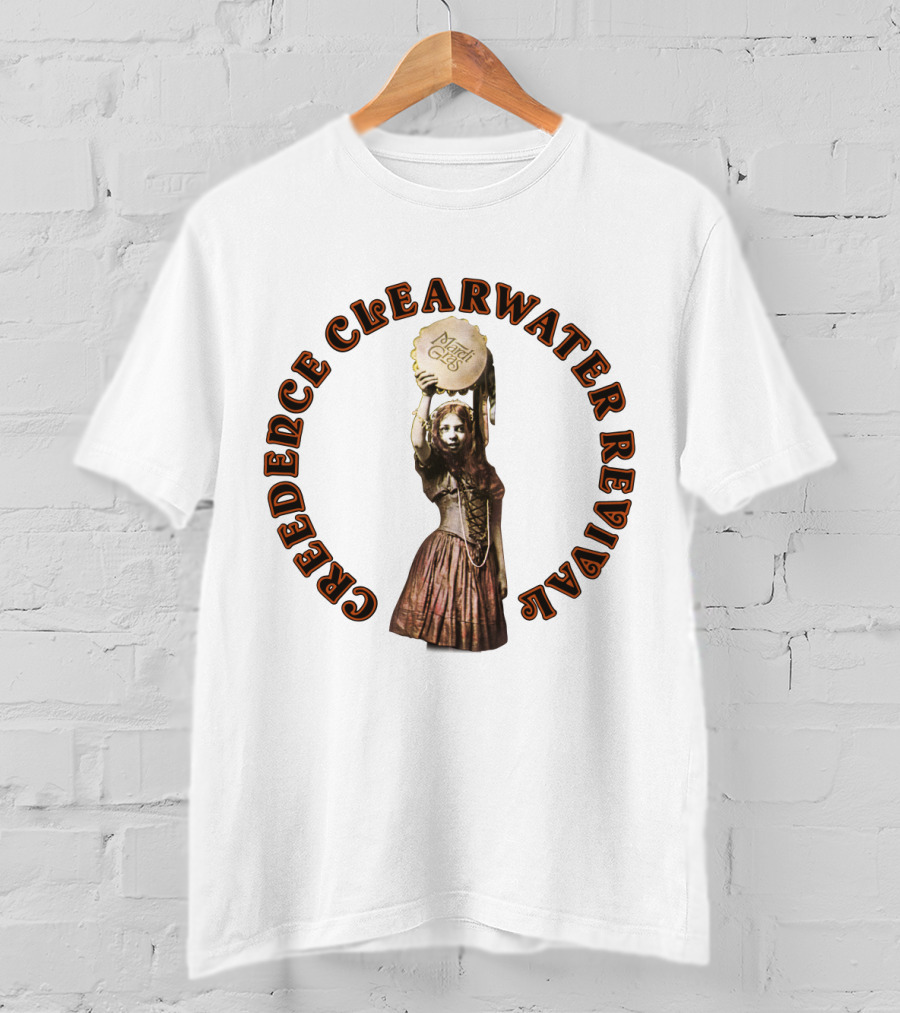 Creedence Clearwater Revival Dancing Girl With Tambourine T-Shirt