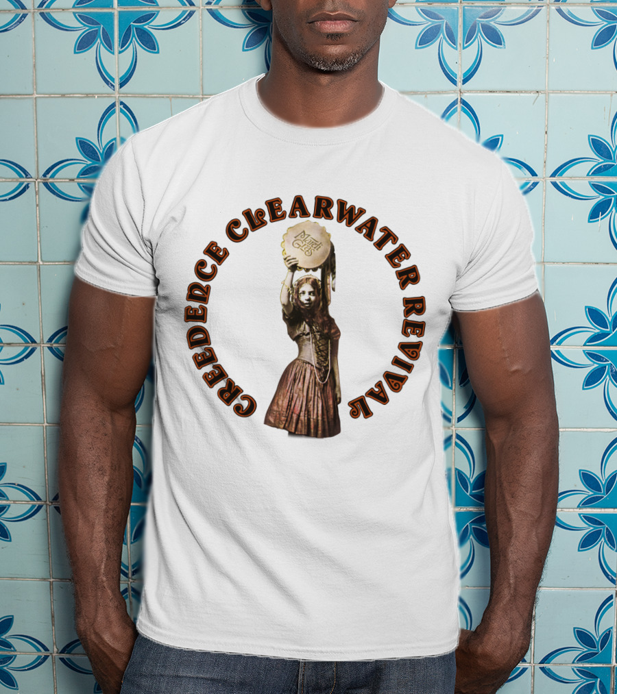 Creedence Clearwater Revival Dancing Girl With Tambourine T-Shirt