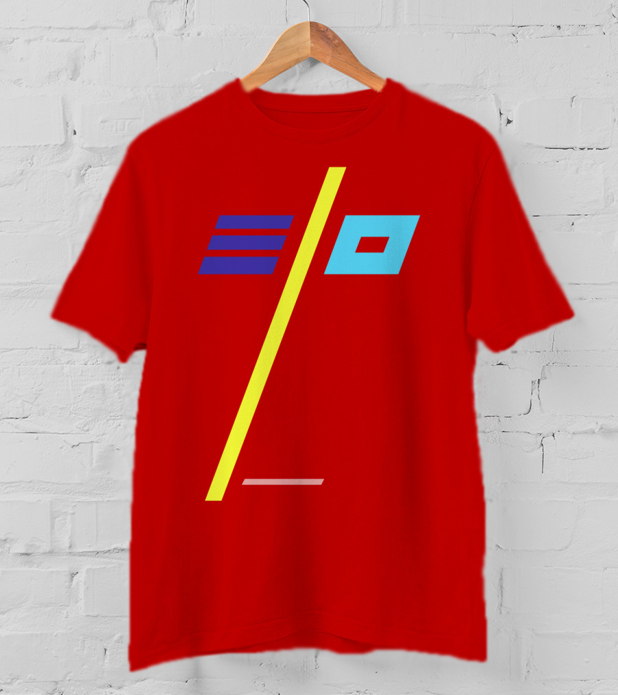 Elo Band Logo With Stylized Colors And Geometric Patterns T-Shirt