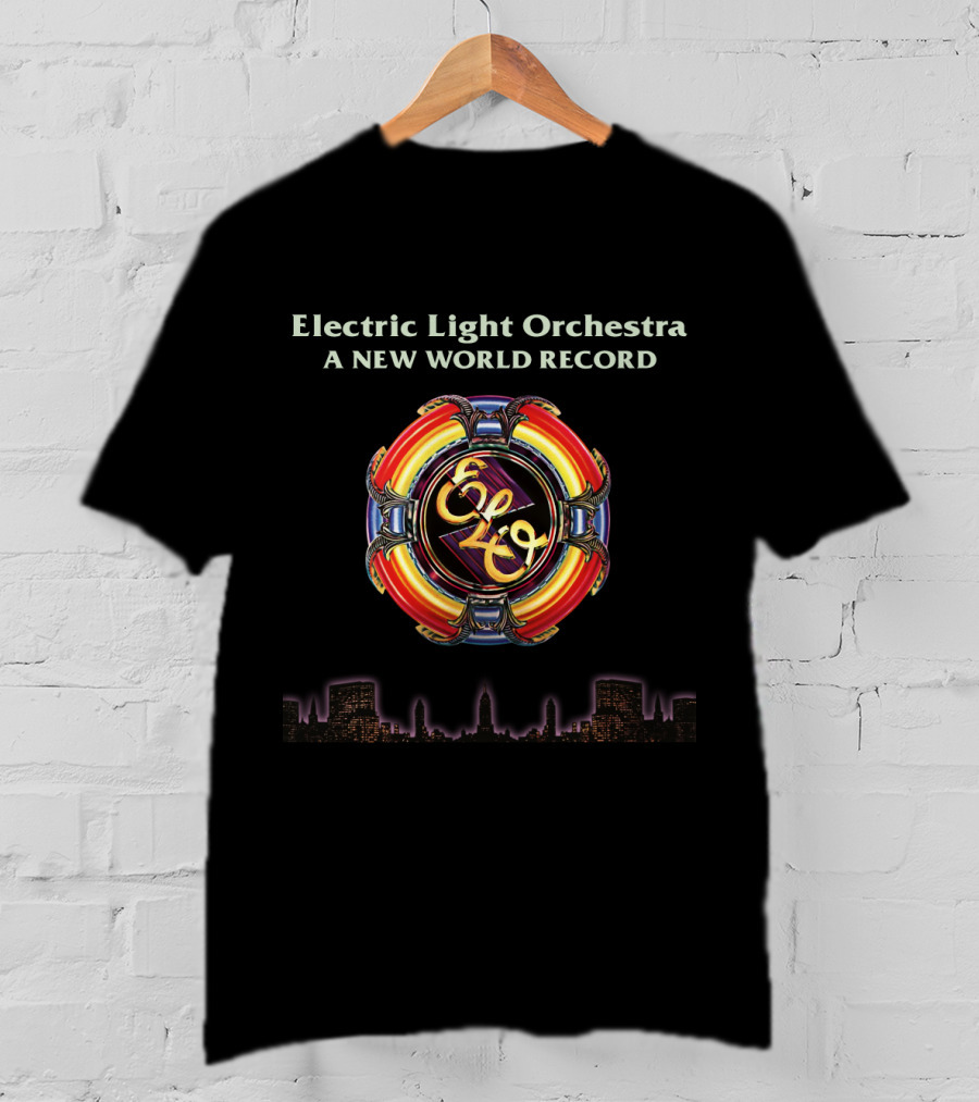 Electric Light Orchestra A New World Record Elo City Skyline T-Shirt