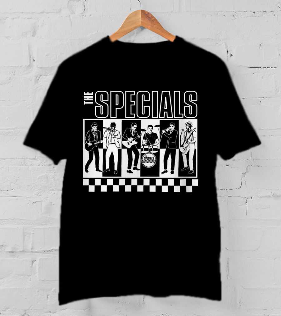 The Specials Band Black And White Checkerboard T-Shirt