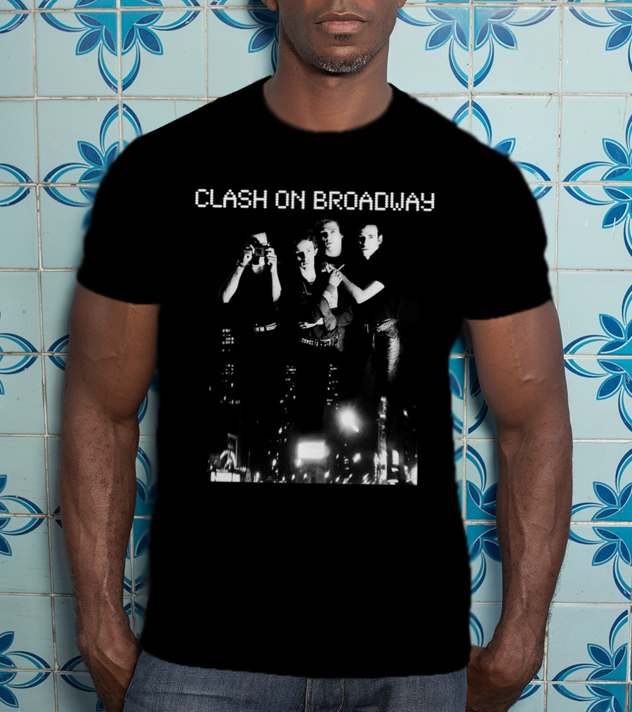 Clash On Broadway Band Group Street Lights Photography T-Shirt