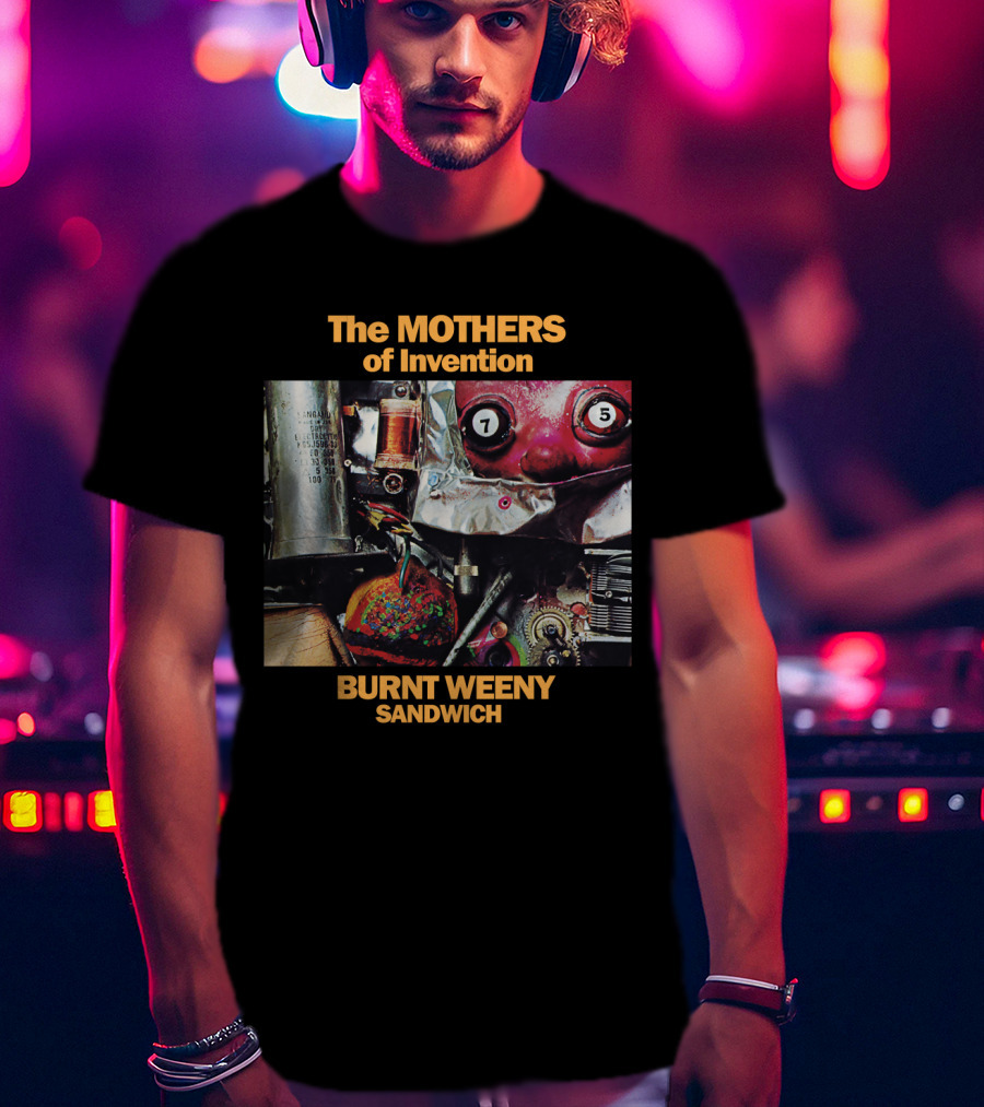 The Mothers Of Invention Burnt Weeny Sandwich Vintage Album Cover T-Shirt