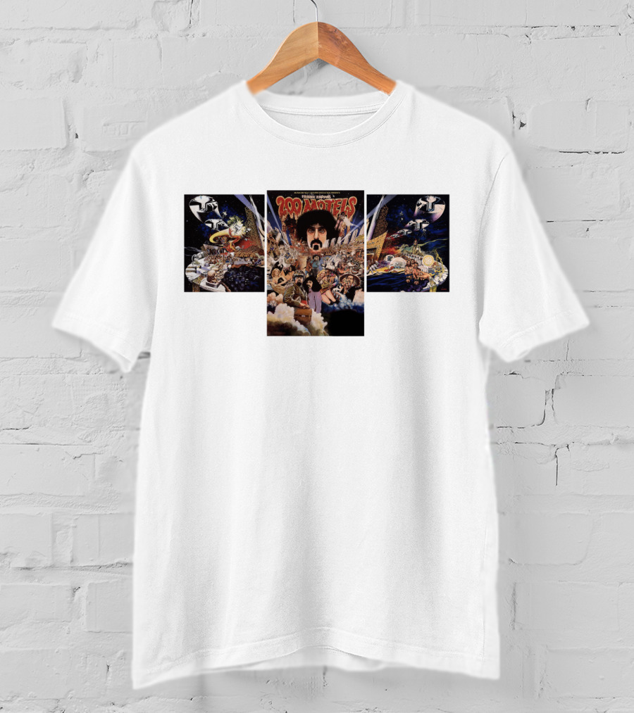 Motels Frank Zappa Album Cover Collage Retro Art T-Shirt