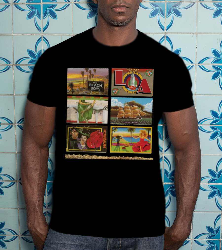The Beach Boys L.a. Album Full Sail Retro Artwork T-Shirt