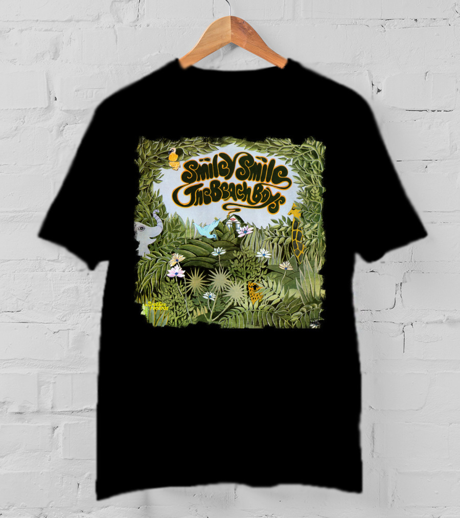Smile Smile The Beach Boys Jungle Animals Jungle Scene T-Shirt