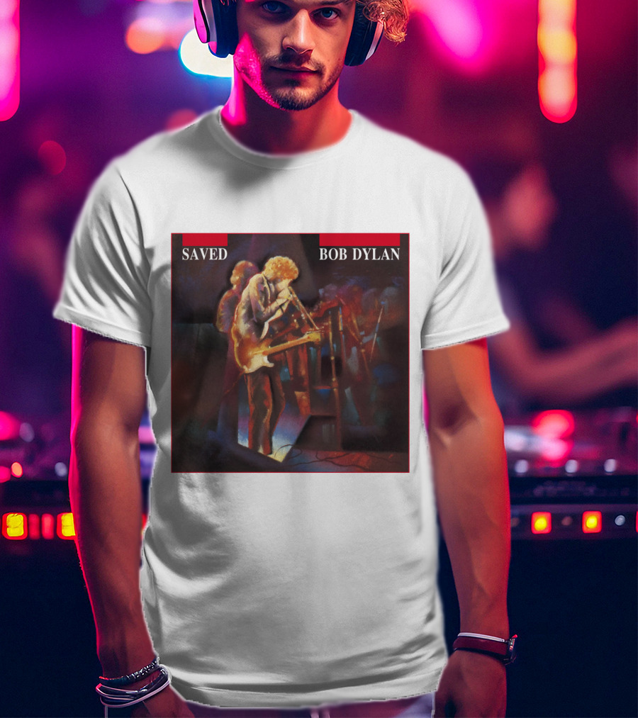 Bob Dylan Saved Live Performance Artwork T-Shirt