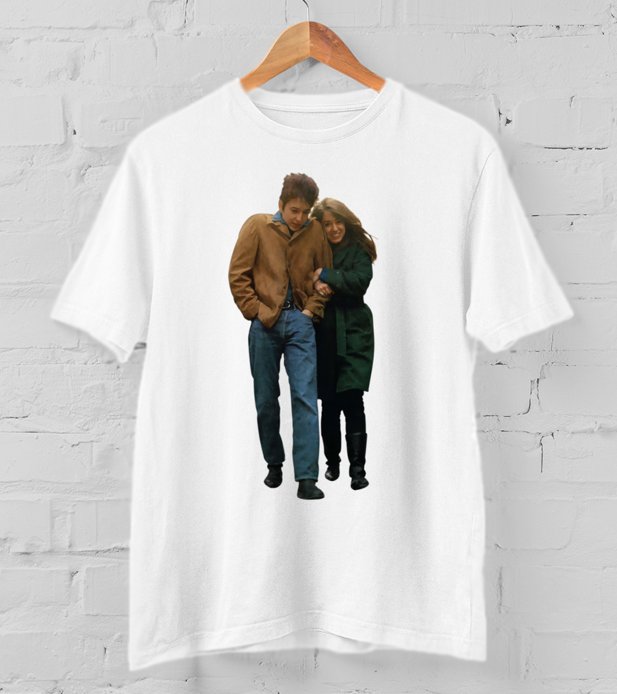 Bd Freewheelin' Couple Stroll 1960S Vintage Style T-Shirt