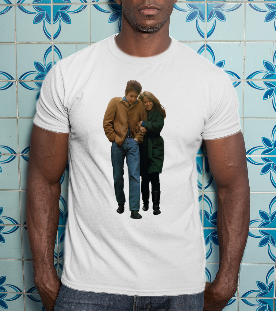 Bd Freewheelin' Couple Stroll 1960S Vintage Style T-Shirt