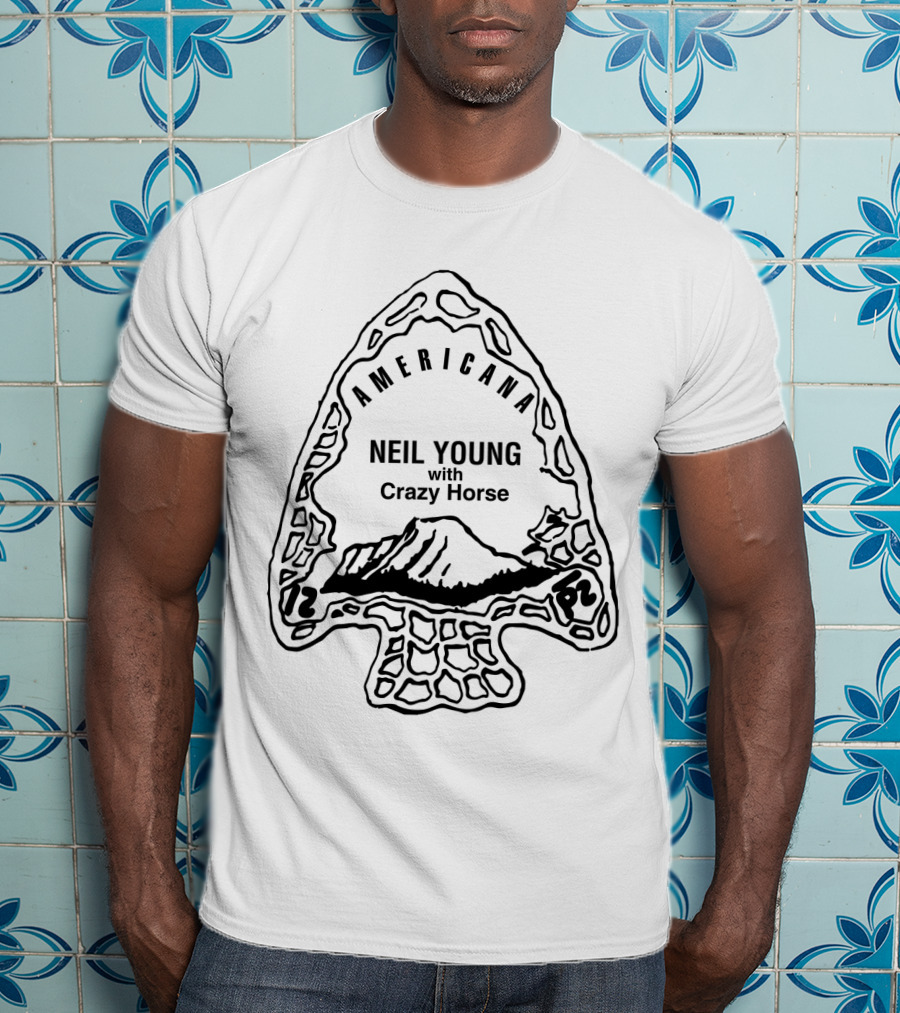 Americana Neil Young With Crazy Horse Arrowhead T-Shirt