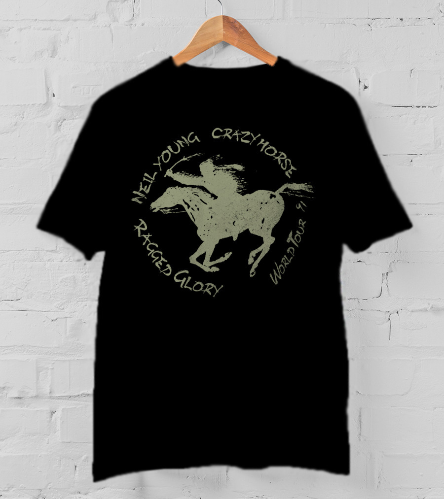 Neil Young Crazy Horse Ragged Glory World Tour T-Shirt