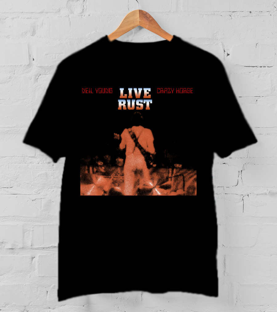 Neil Young Live Rust Crazy Horse Backstage Performance 1978 T-Shirt