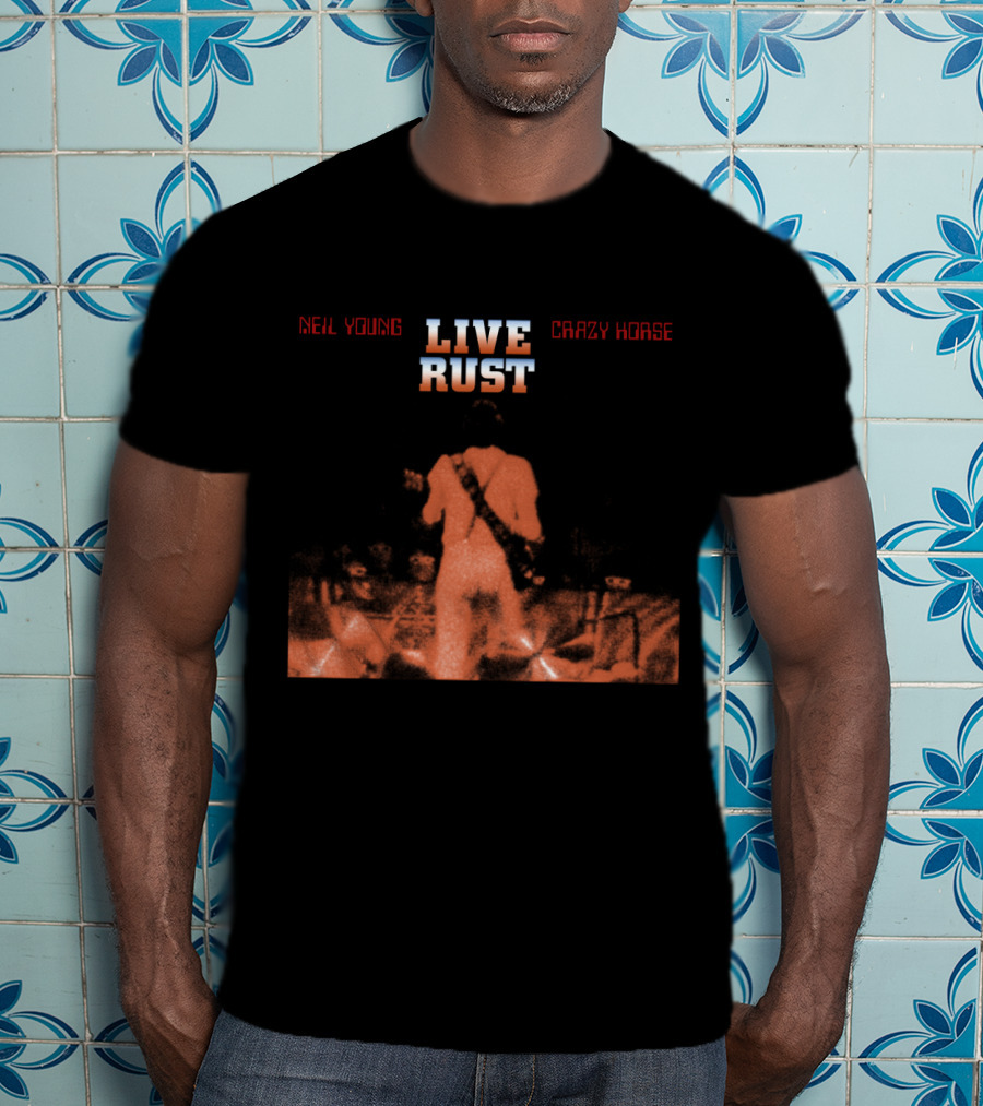 Neil Young Live Rust Crazy Horse Backstage Performance 1978 T-Shirt