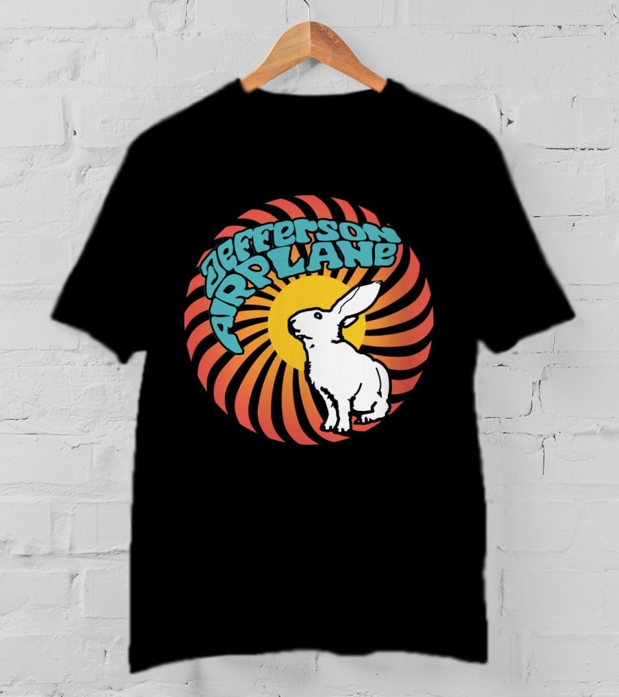 Jefferson Airplane Psychedelic Rabbit Swirl T-Shirt