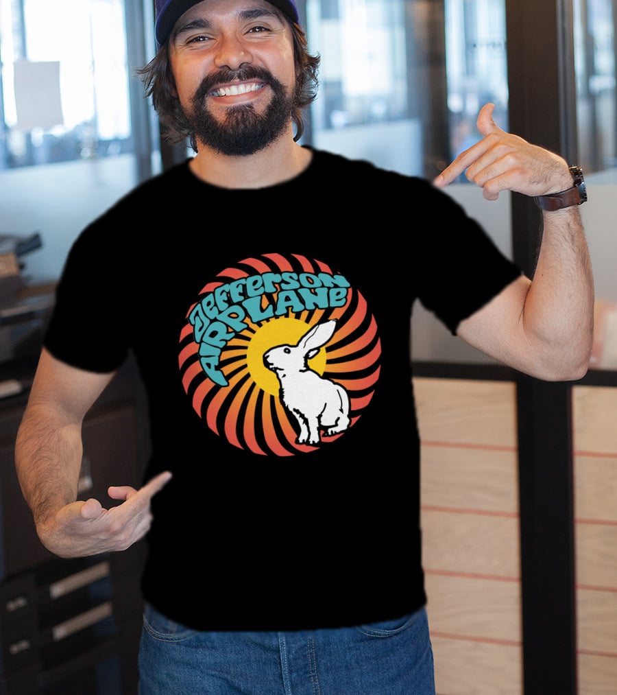 Jefferson Airplane Psychedelic Rabbit Swirl T-Shirt