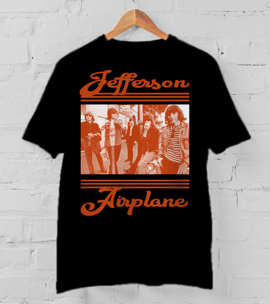 Jefferson Airplane Retro Band Photo T-Shirt