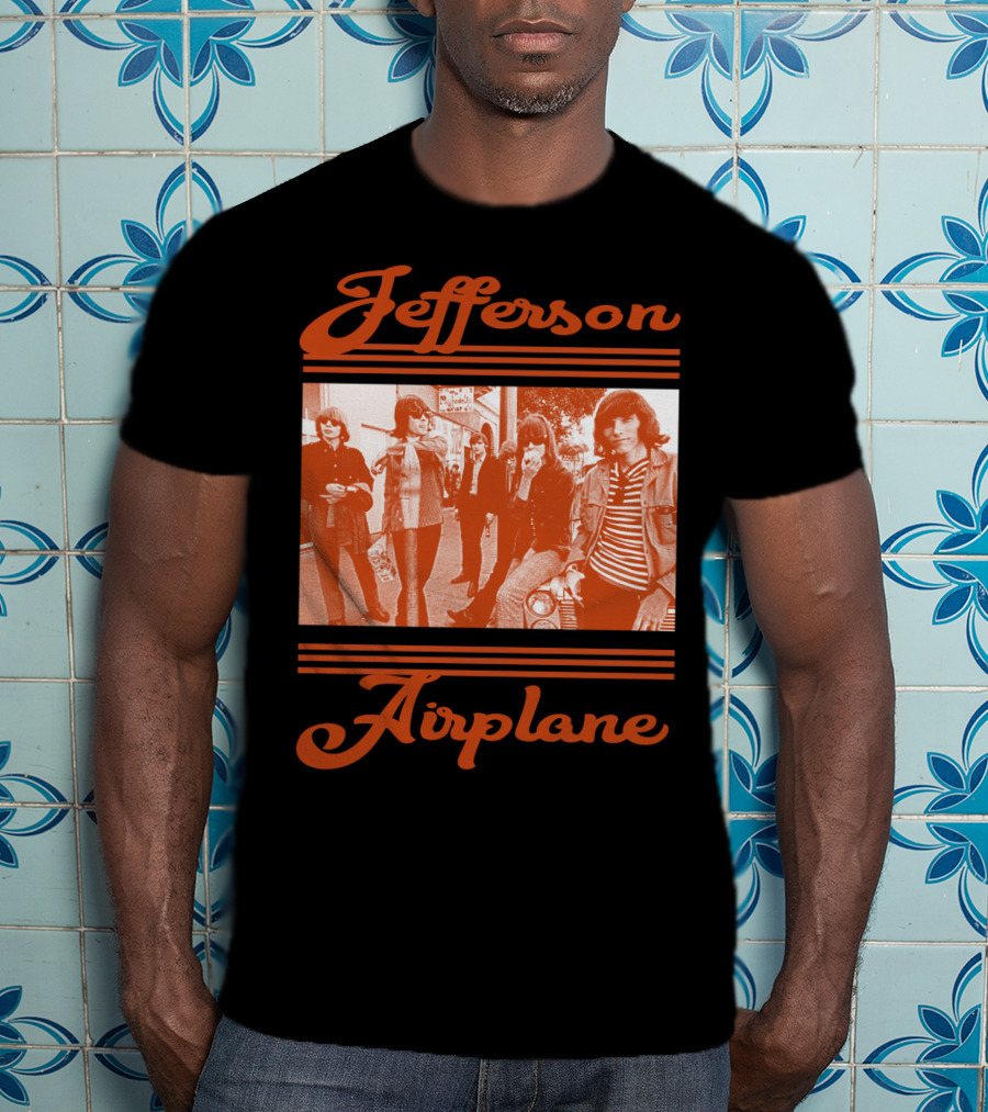 Jefferson Airplane Retro Band Photo T-Shirt