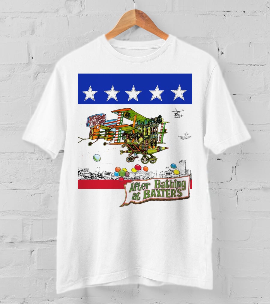 Jefferson Airplane After Bathing At Baxter's Vintage Artwork T-Shirt