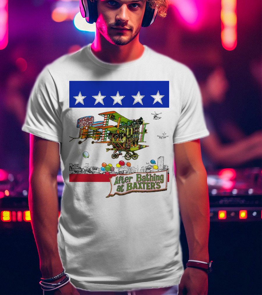 Jefferson Airplane After Bathing At Baxter's Vintage Artwork T-Shirt