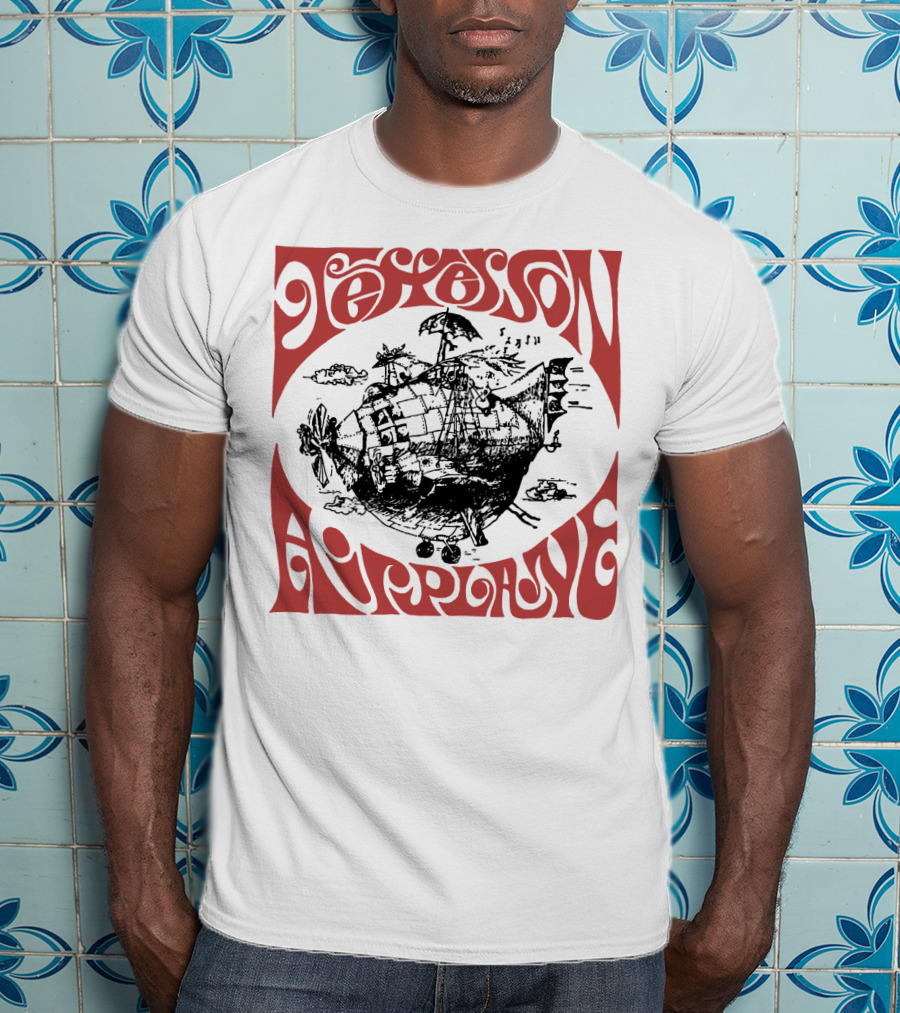 Jefferson Airplane Psychedelic Spaceship T-Shirt