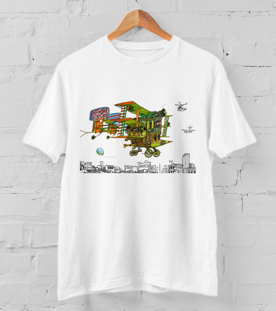 Jefferson Airplane Psychedelic Band Artwork T-Shirt