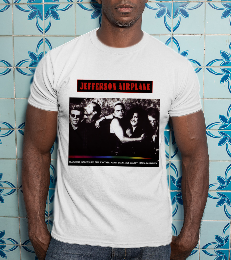 Jefferson Airplane Featuring Grace Slick Paul Kantner Marty Balin Jack Casady Jorma Kaukonen T-Shirt