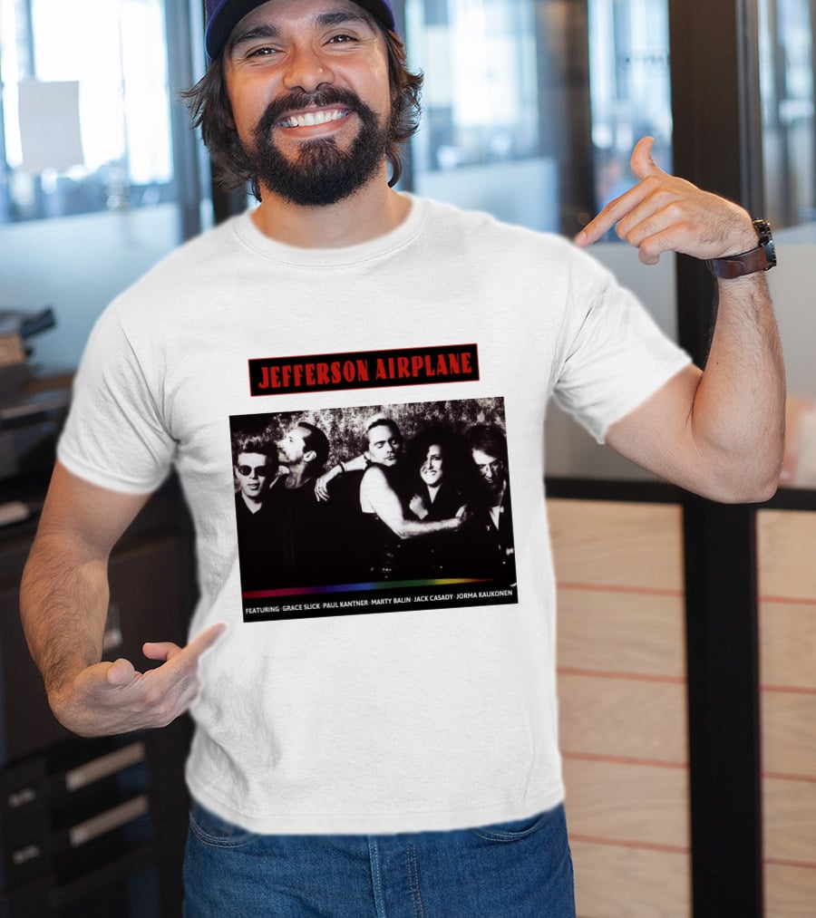 Jefferson Airplane Featuring Grace Slick Paul Kantner Marty Balin Jack Casady Jorma Kaukonen T-Shirt