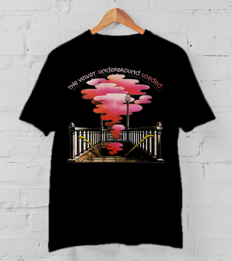 The Velvet Underground Loaded Subway Smoke Artwork T-Shirt