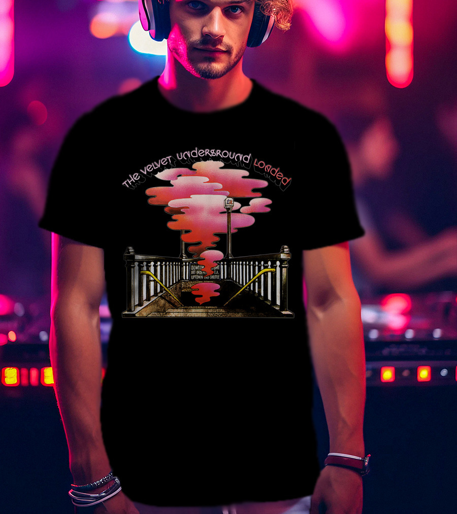 The Velvet Underground Loaded Subway Smoke Artwork T-Shirt