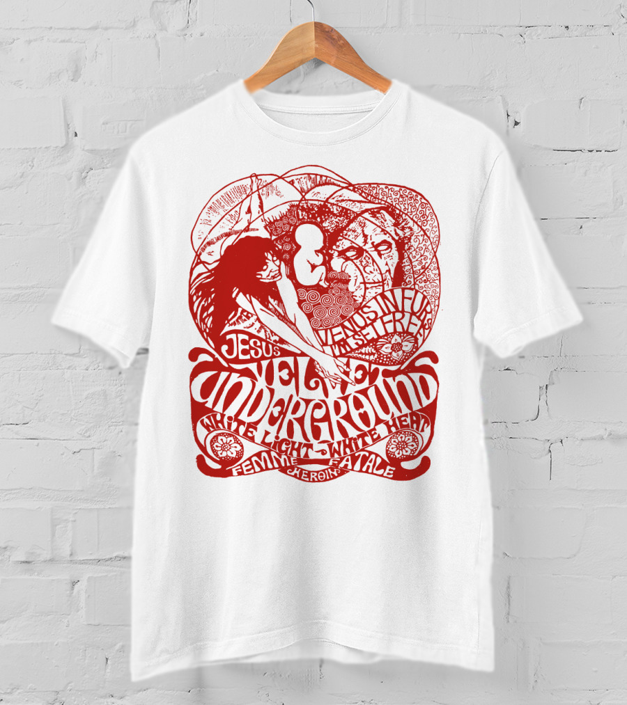 Velvet Underground White Light White Heat Femme Fatale Jesus T-Shirt