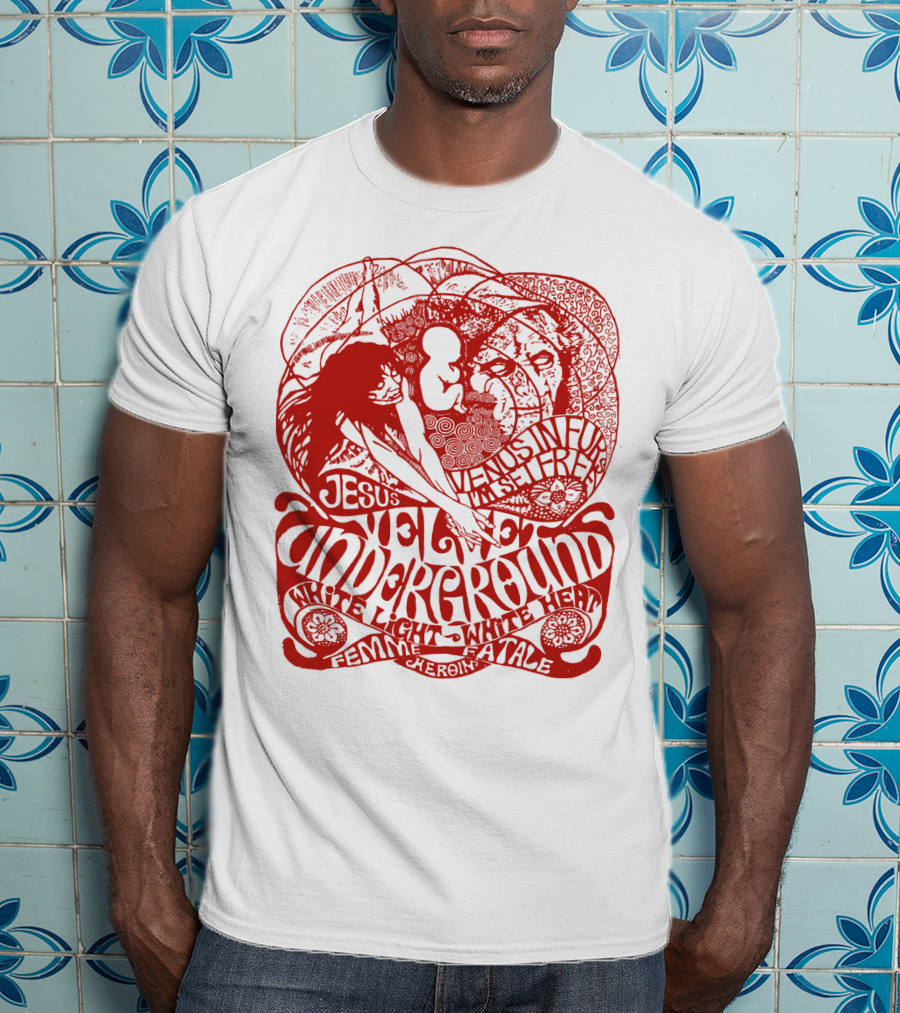 Velvet Underground White Light White Heat Femme Fatale Jesus T-Shirt