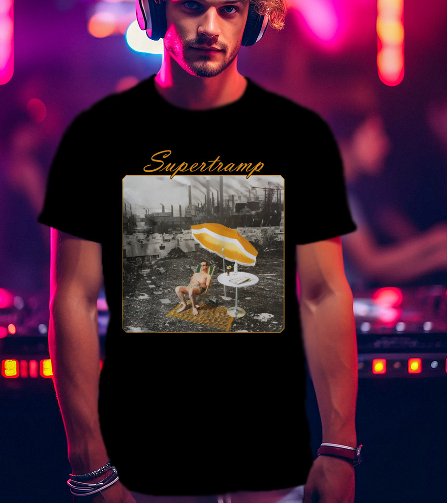 Supertramp Industrial Scene With Umbrella Lounge T-Shirt