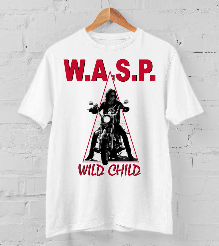 W.a.s.p. Wild Child Motorcycle Rider T-Shirt