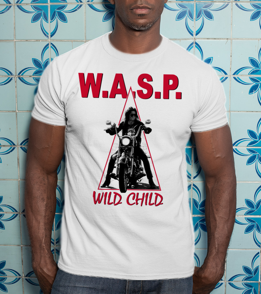 W.a.s.p. Wild Child Motorcycle Rider T-Shirt