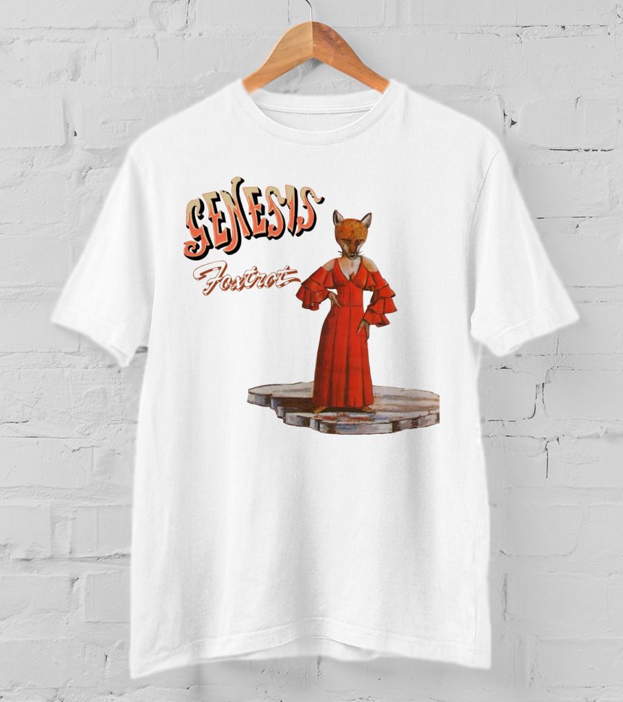 Genesis Foxtrot Fox In Red Dress On Stage T-Shirt