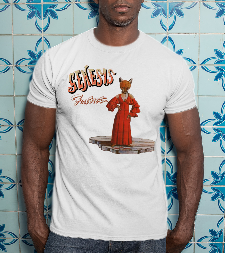 Genesis Foxtrot Fox In Red Dress On Stage T-Shirt