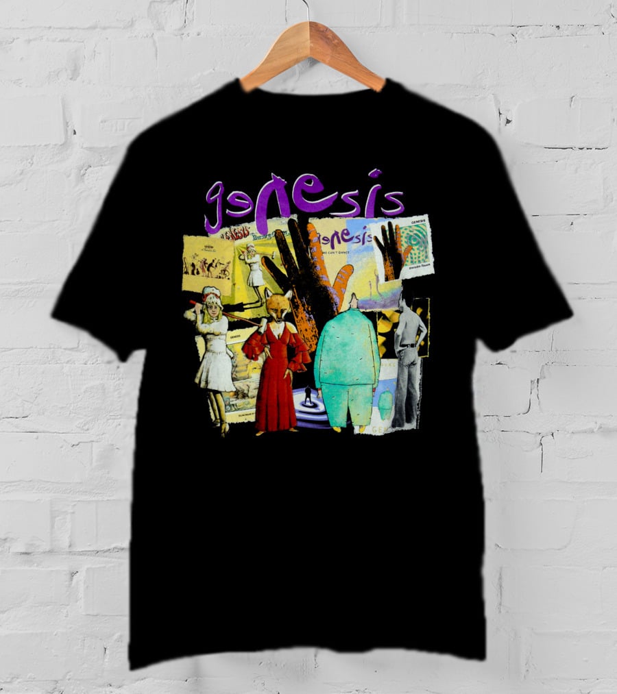 Genesis Collage Retro Album Art Compilation T-Shirt