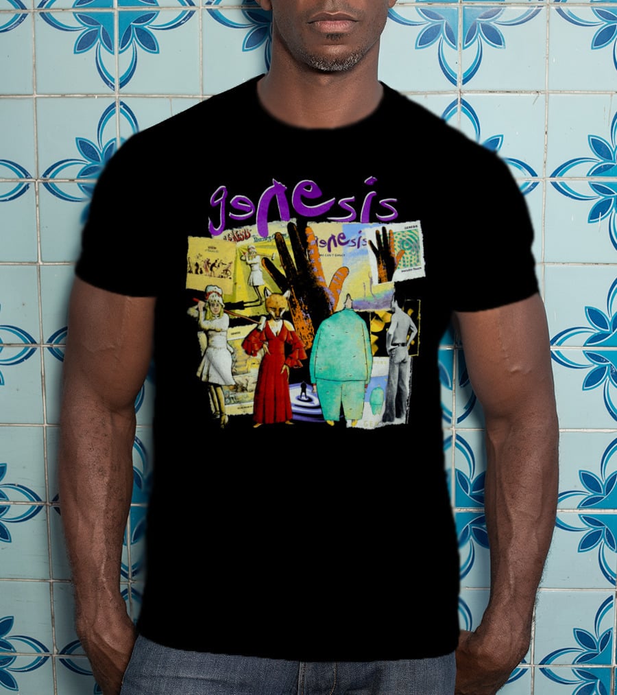 Genesis Collage Retro Album Art Compilation T-Shirt