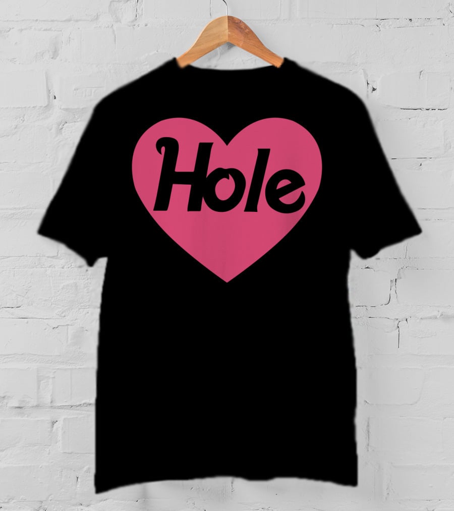 Hole Heart Logo Pink T-Shirt