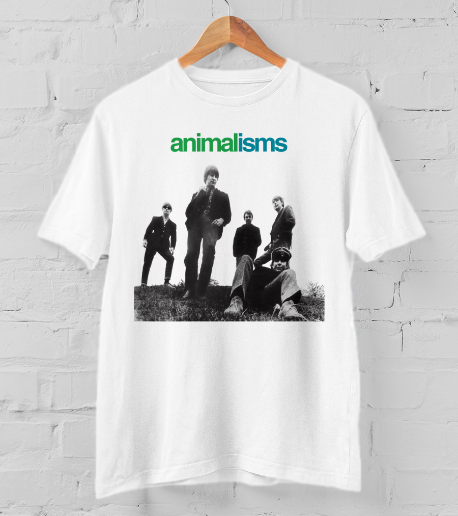 Animalisms Album 1966 Black And White Band Members T-Shirt